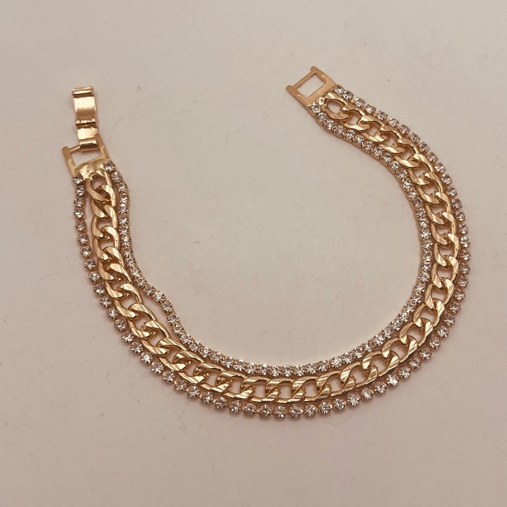 Bracelet for women imitation diamond design - Picture 5 of 5